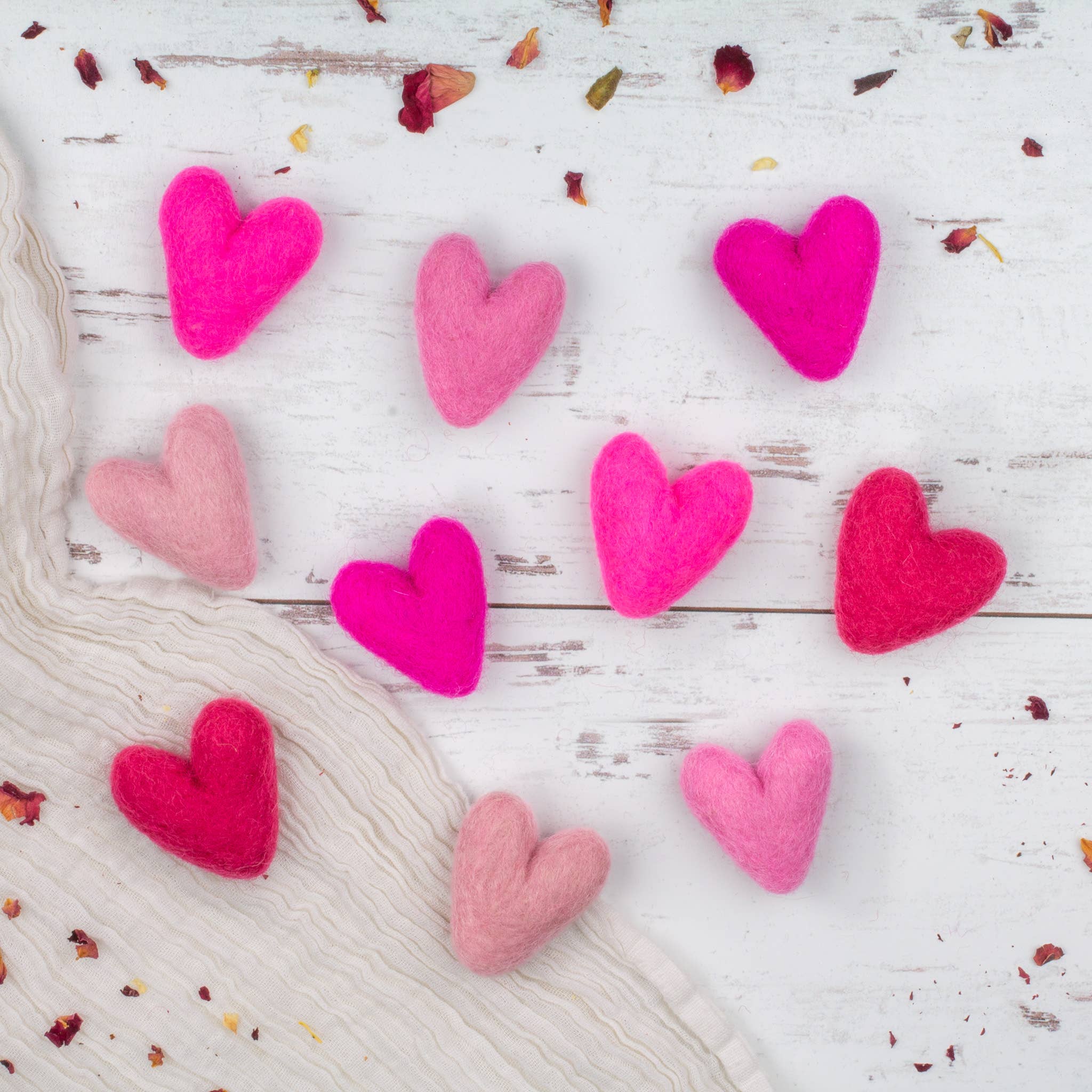 Friendsheep Wool Felt Hearts Fresheners
